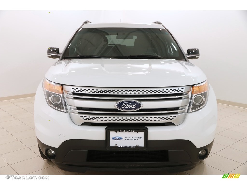 2015 Explorer XLT 4WD - Oxford White / Charcoal Black photo #2