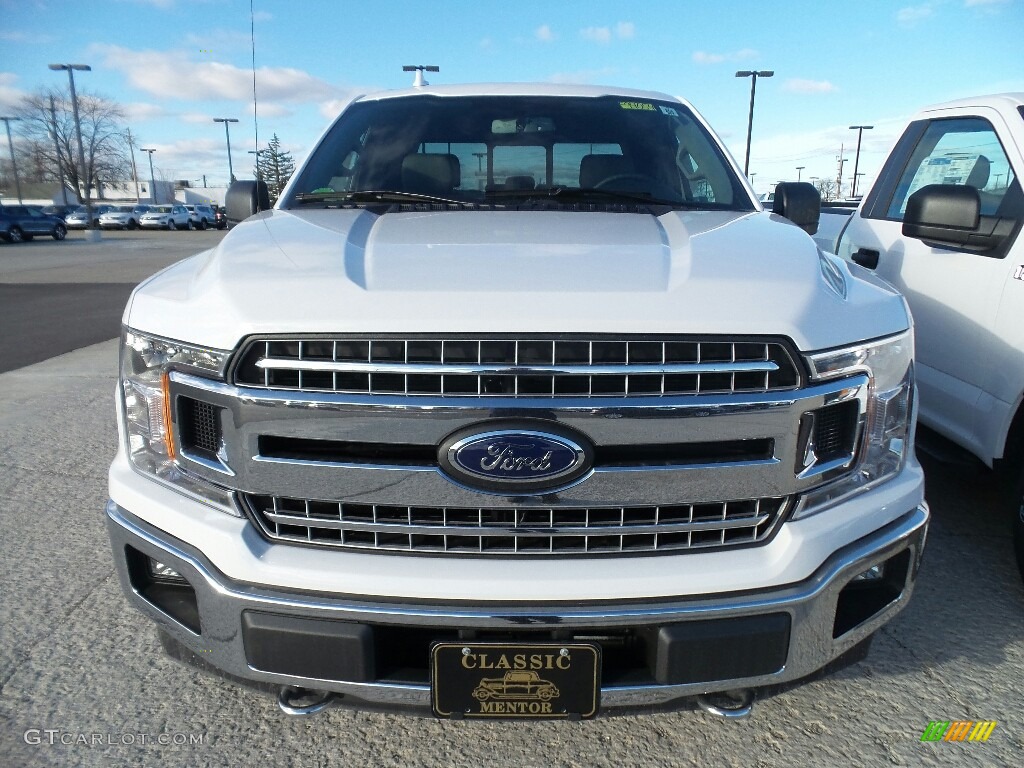 2018 F150 XLT SuperCab 4x4 - Oxford White / Earth Gray photo #2