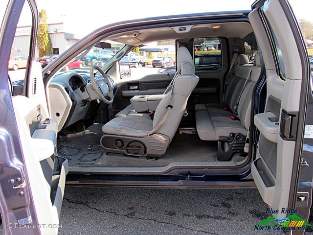 2004 F150 XLT SuperCab - Medium Wedgewood Blue Metallic / Medium/Dark Flint photo #14