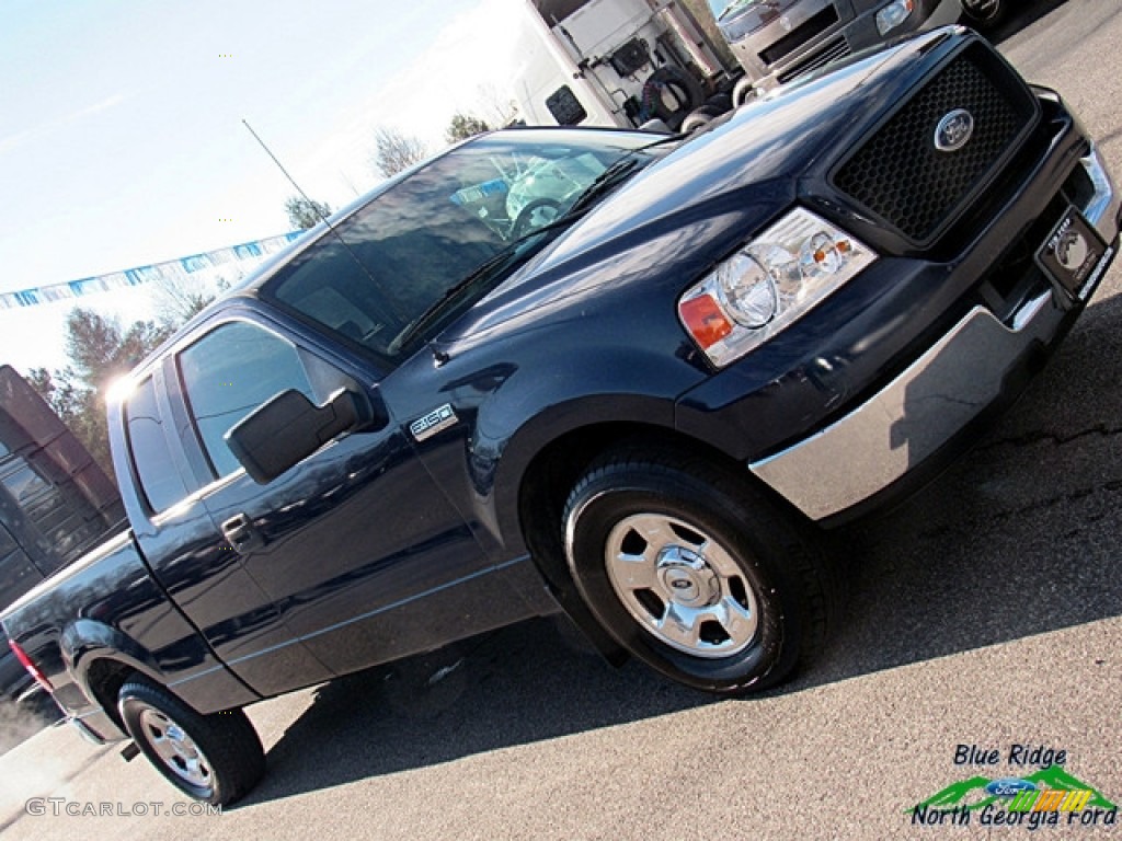 2004 F150 XLT SuperCab - Medium Wedgewood Blue Metallic / Medium/Dark Flint photo #27