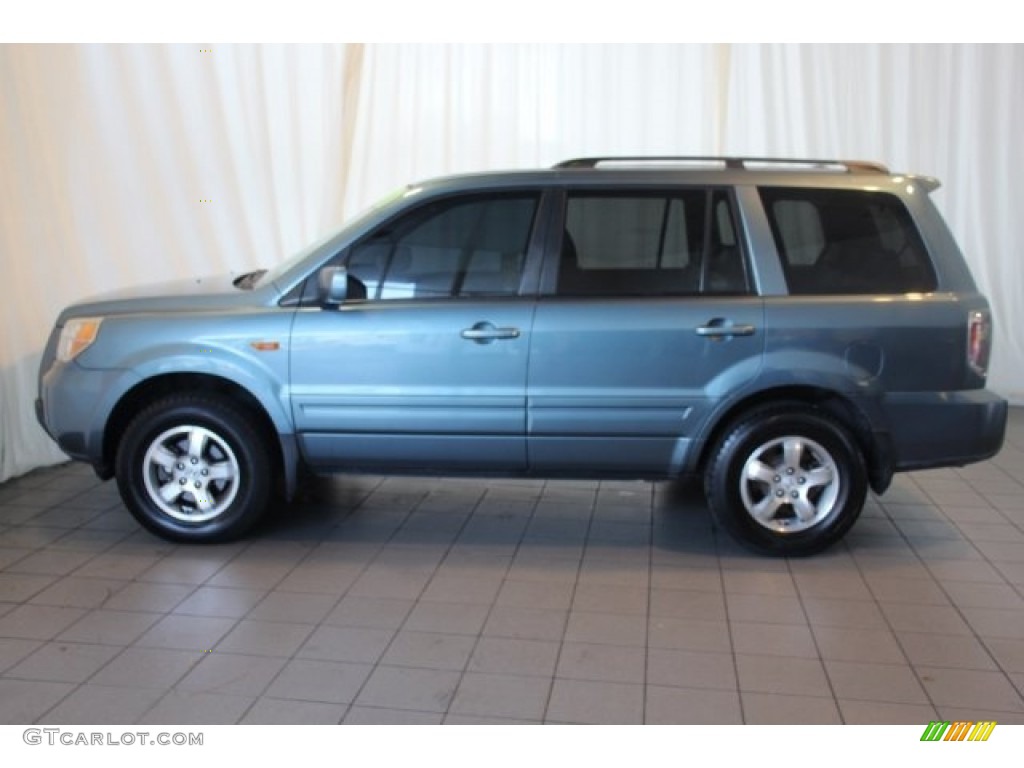 2008 Pilot EX-L - Steel Blue Metallic / Gray photo #5