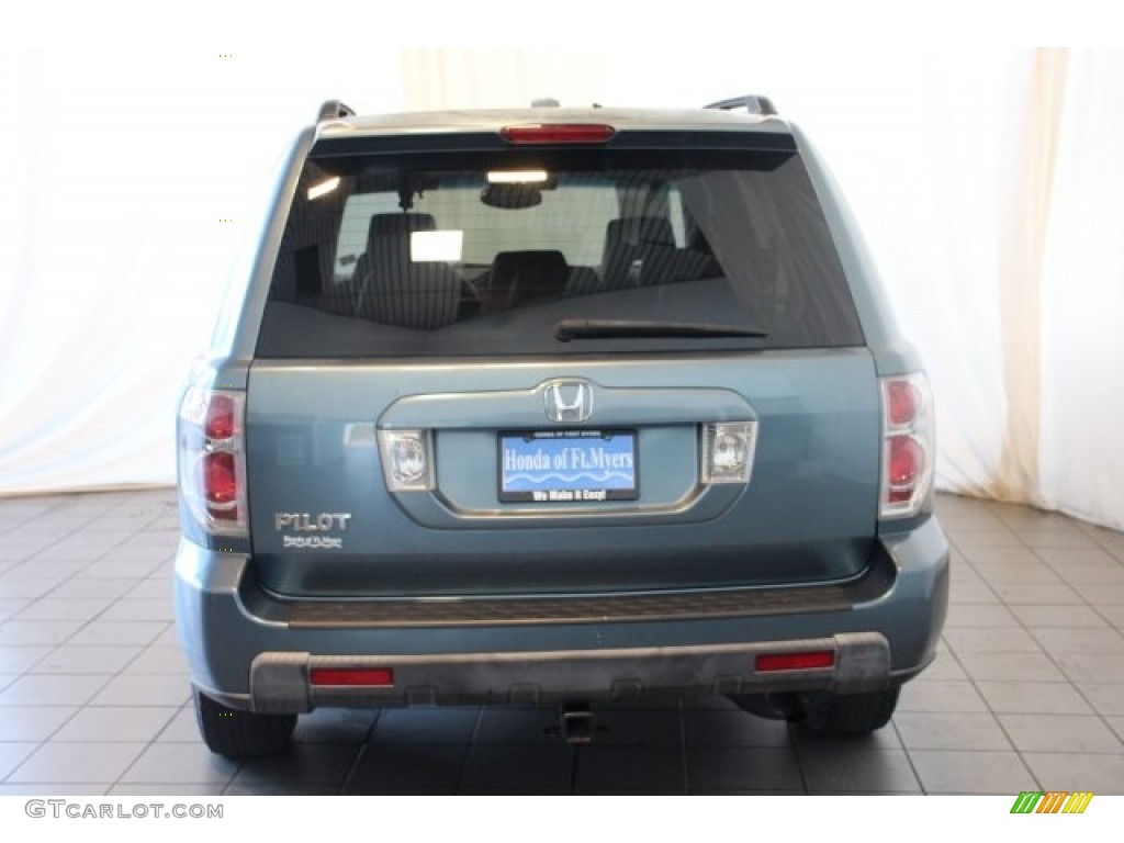 2008 Pilot EX-L - Steel Blue Metallic / Gray photo #7