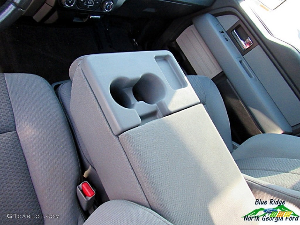 2013 F150 XLT SuperCrew 4x4 - Ruby Red Metallic / Steel Gray photo #24