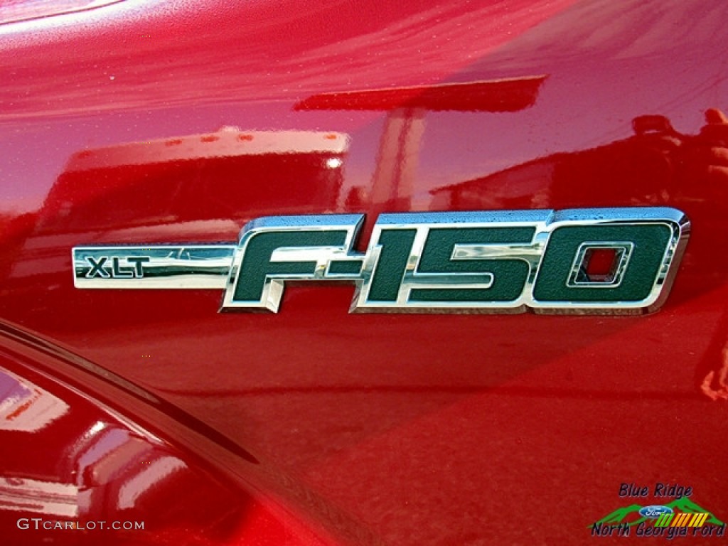 2013 F150 XLT SuperCrew 4x4 - Ruby Red Metallic / Steel Gray photo #35