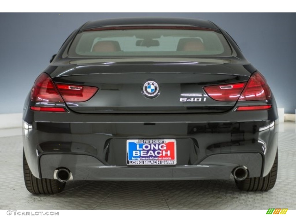 2018 6 Series 640i Gran Coupe - Black Sapphire Metallic / Vermilion Red photo #3