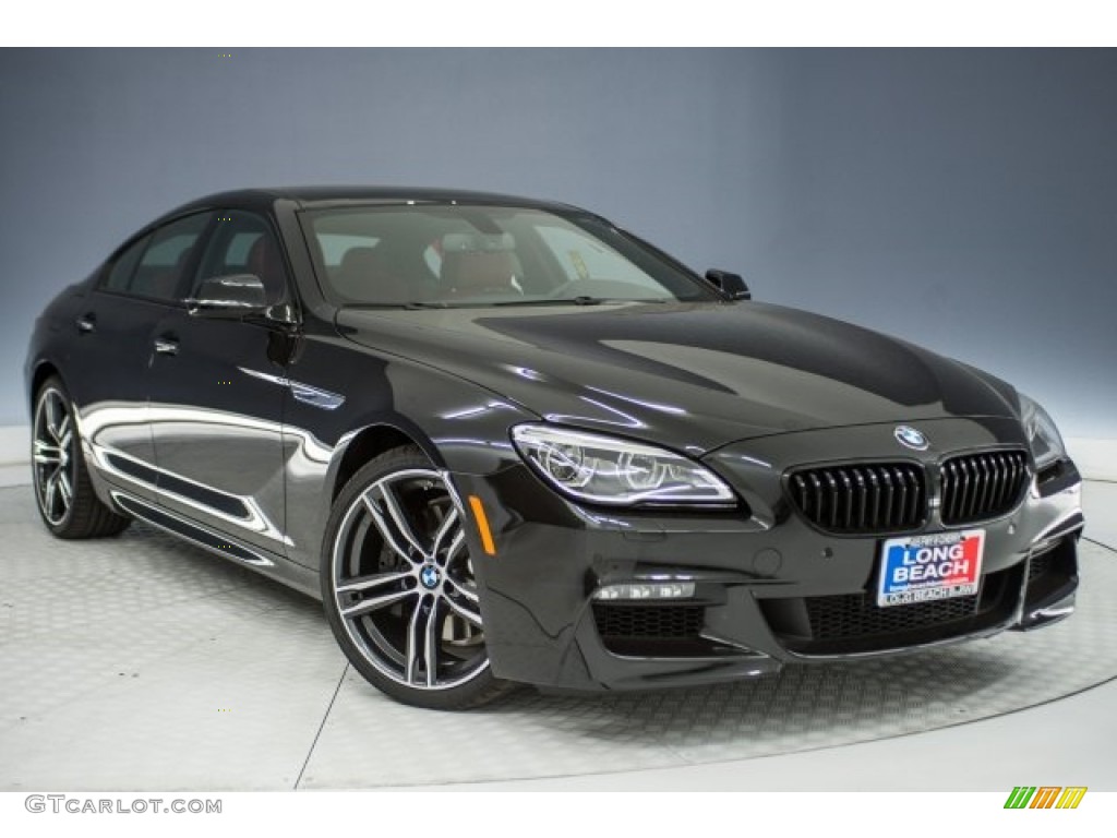 Black Sapphire Metallic 2018 BMW 6 Series 640i Gran Coupe Exterior Photo #124524018
