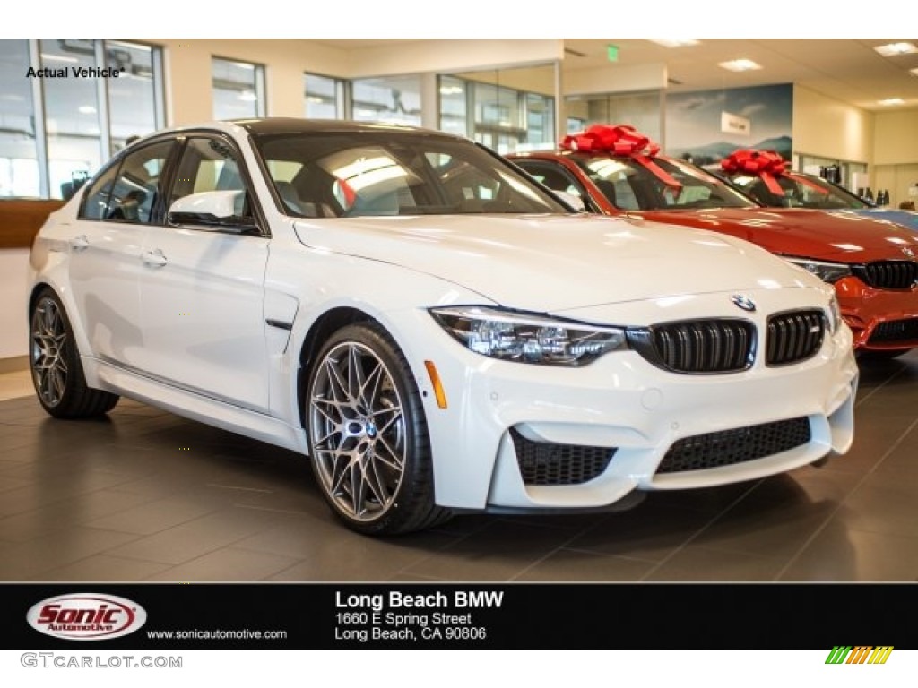 2018 M3 Sedan - Alpine White / Silverstone photo #1