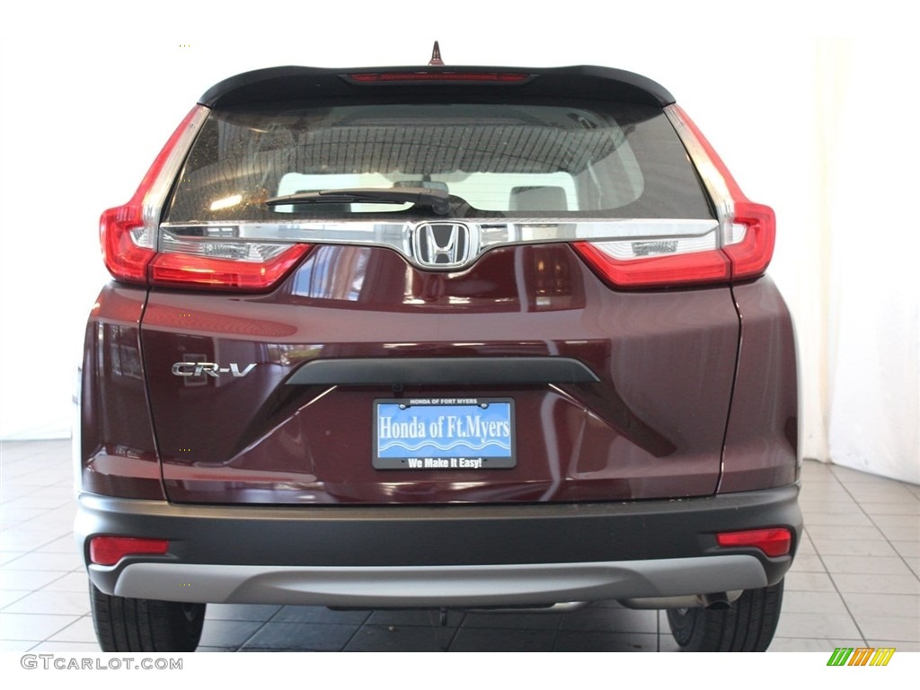 2018 CR-V LX - Basque Red Pearl II / Gray photo #6