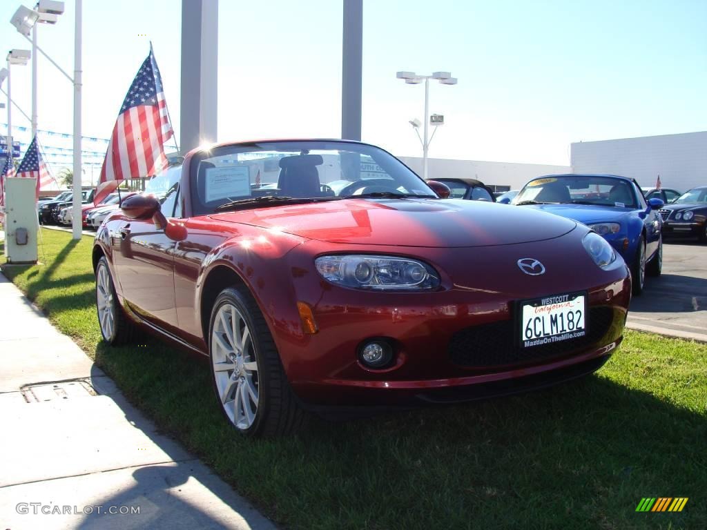 2008 MX-5 Miata Touring Roadster - Copper Red Mica / Black photo #1