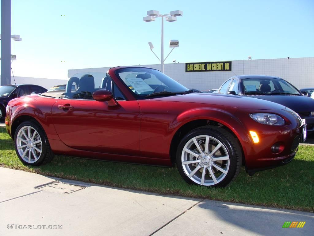 2008 MX-5 Miata Touring Roadster - Copper Red Mica / Black photo #2