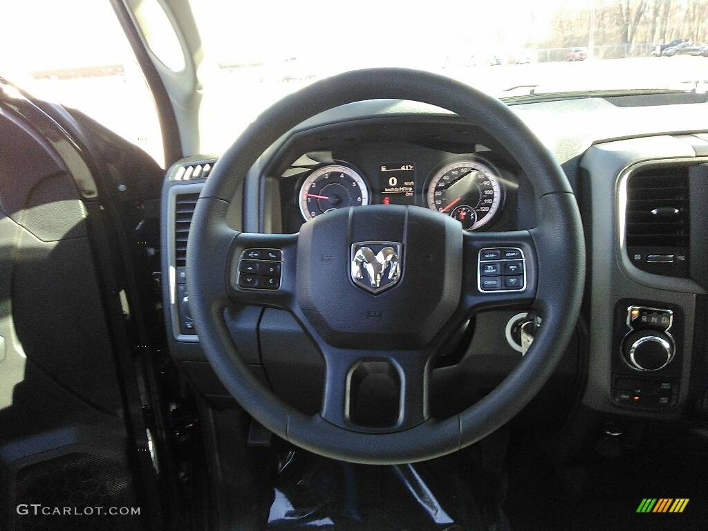2018 1500 Express Crew Cab 4x4 - Brilliant Black Crystal Pearl / Black/Diesel Gray photo #5