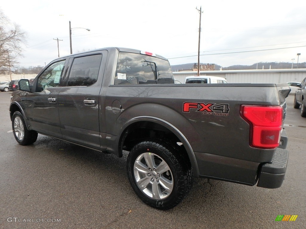 2018 F150 Platinum SuperCrew 4x4 - Magnetic / Black photo #4