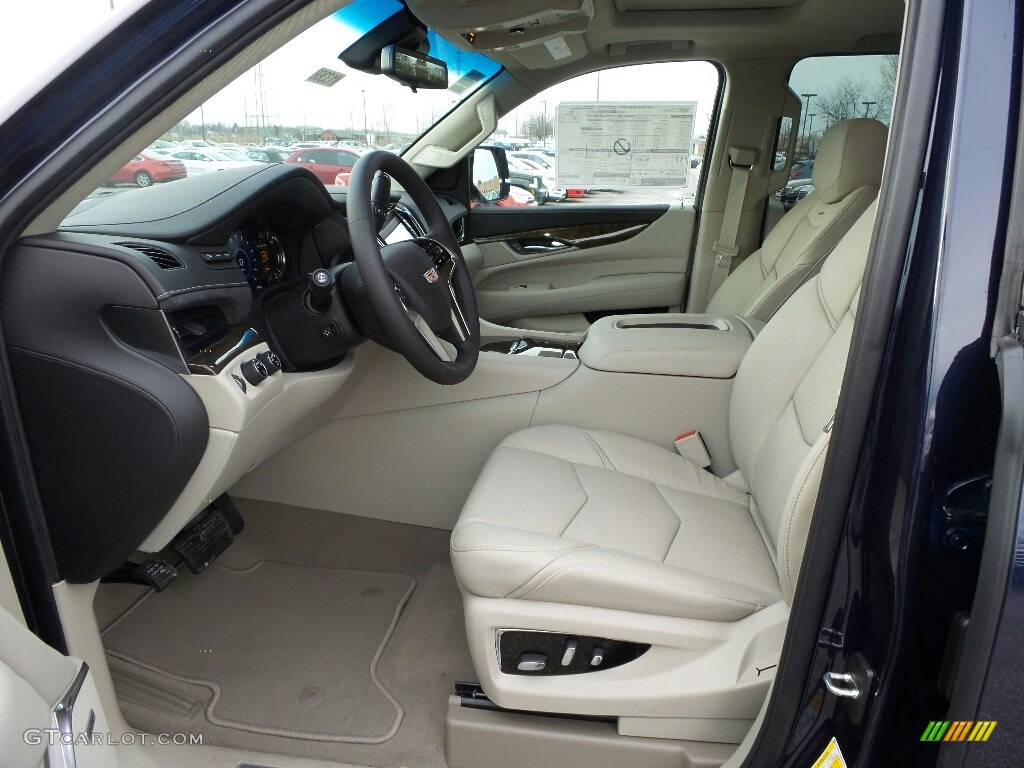 Shale/Jet Black Interior 2018 Cadillac Escalade ESV Luxury 4WD Photo #124530091