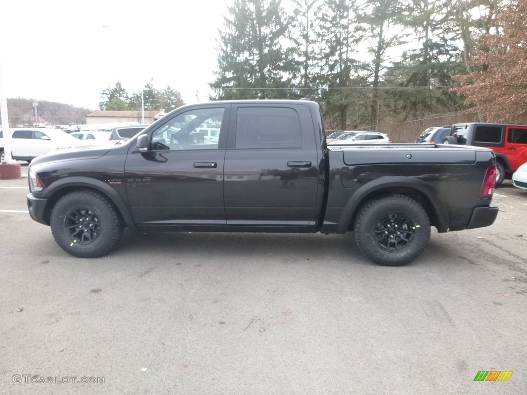 2018 1500 Rebel Crew Cab 4x4 - Brilliant Black Crystal Pearl / Black photo #2