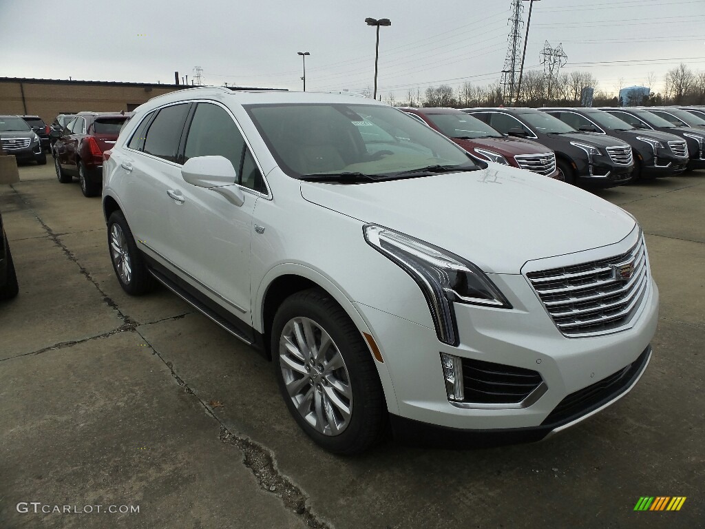 Crystal White Tricoat 2018 Cadillac XT5 Platinum AWD Exterior Photo #124530127