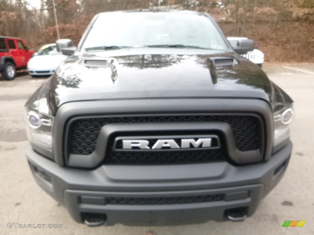 2018 1500 Rebel Crew Cab 4x4 - Brilliant Black Crystal Pearl / Black photo #8