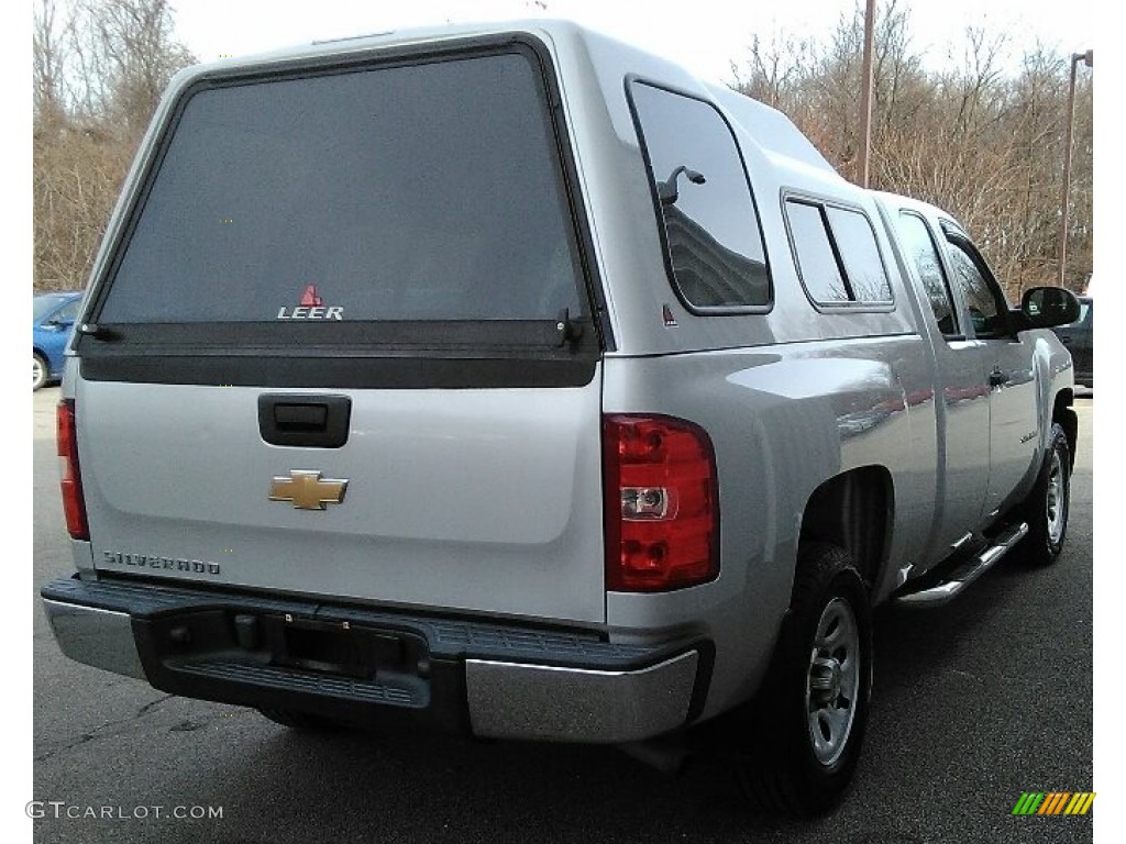 2011 Silverado 1500 Extended Cab - Sheer Silver Metallic / Dark Titanium photo #4
