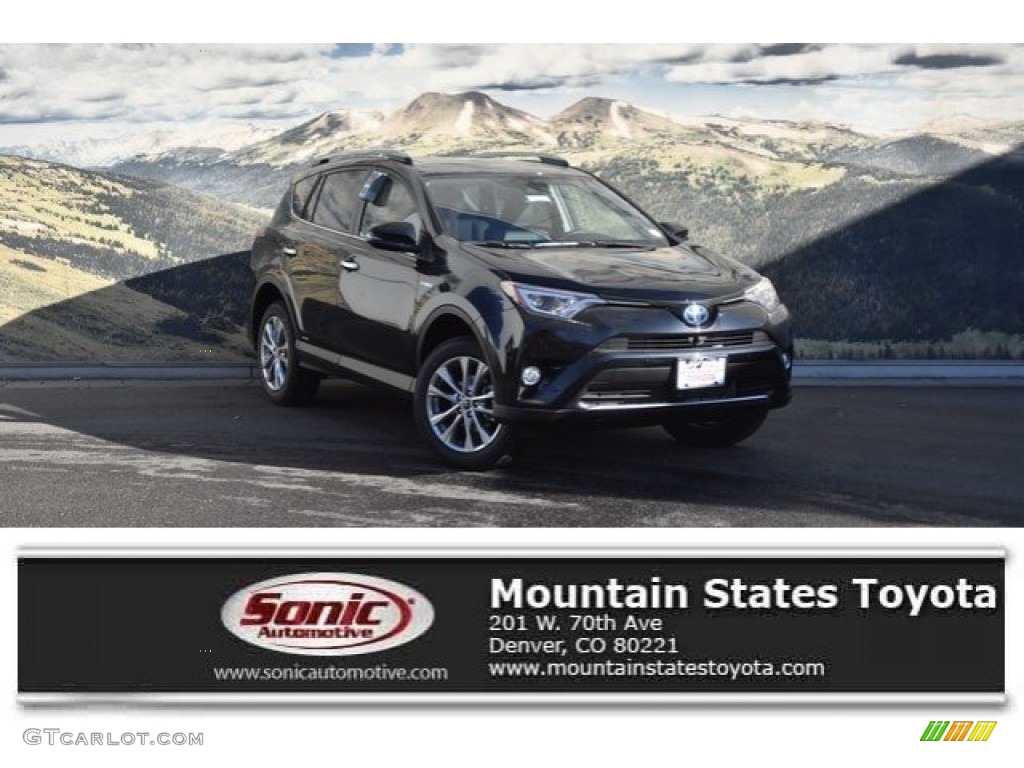 2018 RAV4 Limited AWD Hybrid - Black / Black photo #1
