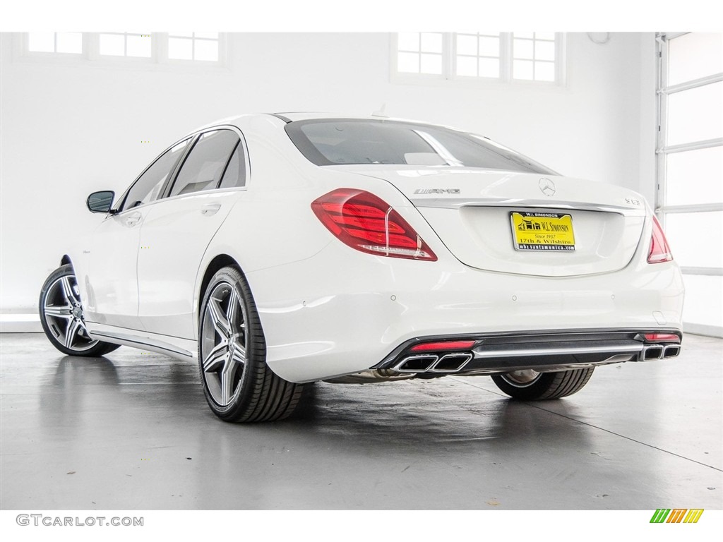 2017 S 63 AMG 4Matic Sedan - designo Diamond White Metallic / Black photo #10