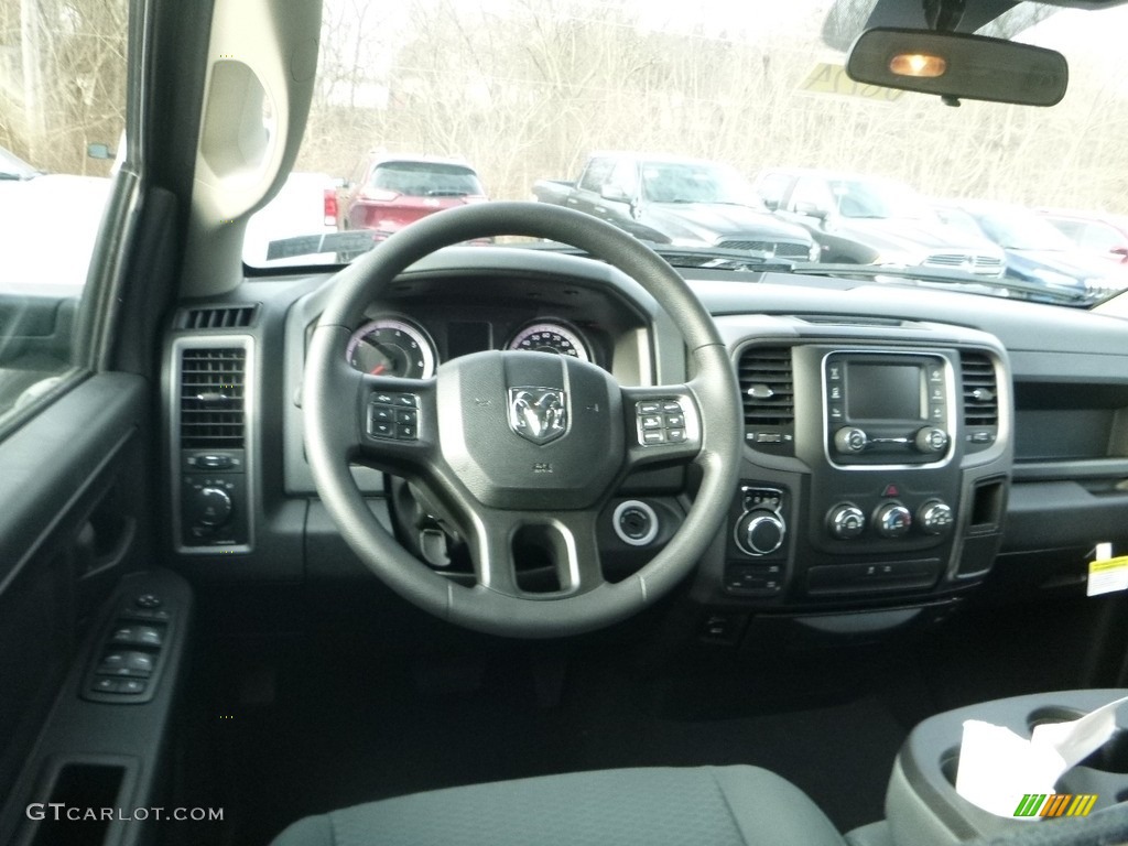 2018 1500 Express Quad Cab 4x4 - Brilliant Black Crystal Pearl / Black/Diesel Gray photo #13