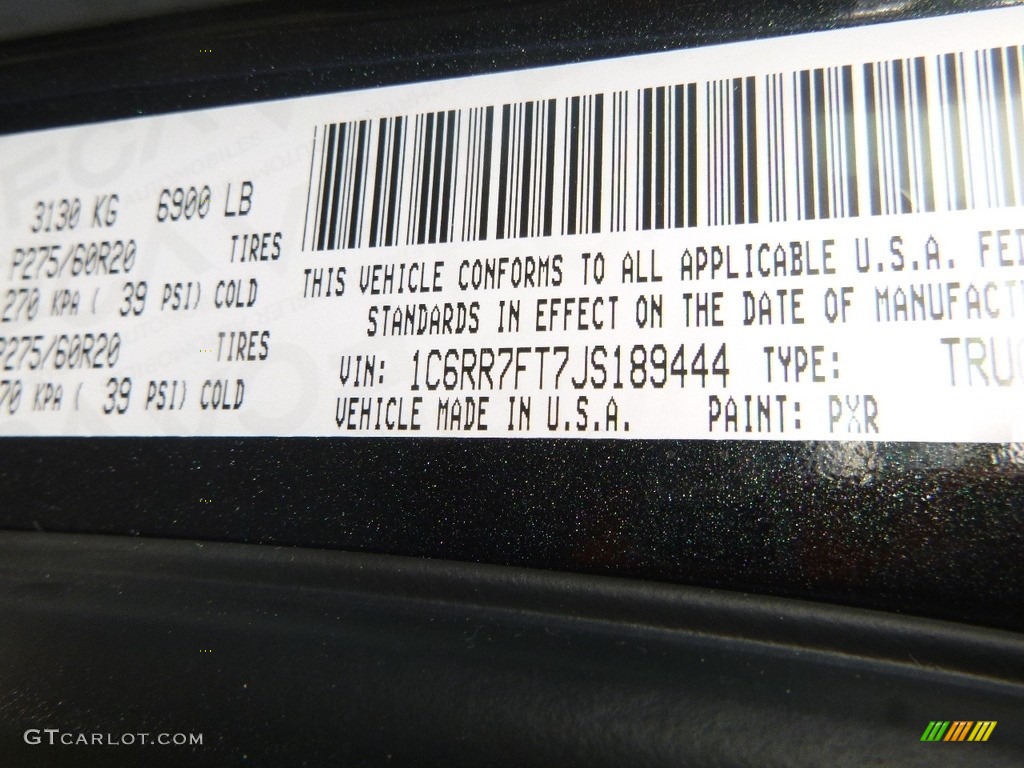 2018 1500 Express Quad Cab 4x4 - Brilliant Black Crystal Pearl / Black/Diesel Gray photo #15