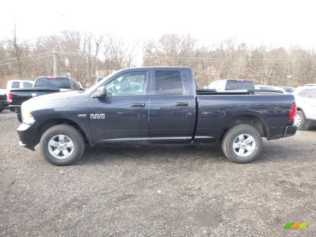 2018 1500 Express Quad Cab 4x4 - Maximum Steel Metallic / Black/Diesel Gray photo #2