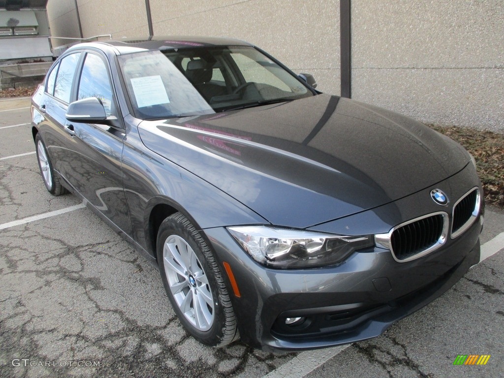 2017 3 Series 320i xDrive Sedan - Mineral Grey Metallic / Black photo #6