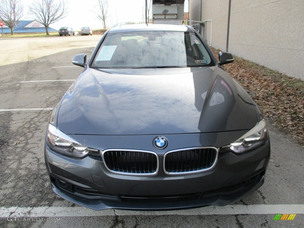 2017 3 Series 320i xDrive Sedan - Mineral Grey Metallic / Black photo #7