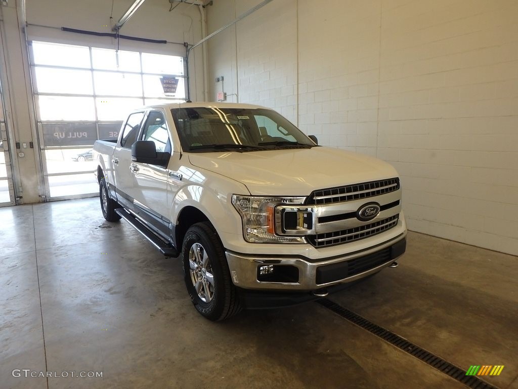2018 F150 XLT SuperCrew 4x4 - Oxford White / Earth Gray photo #1
