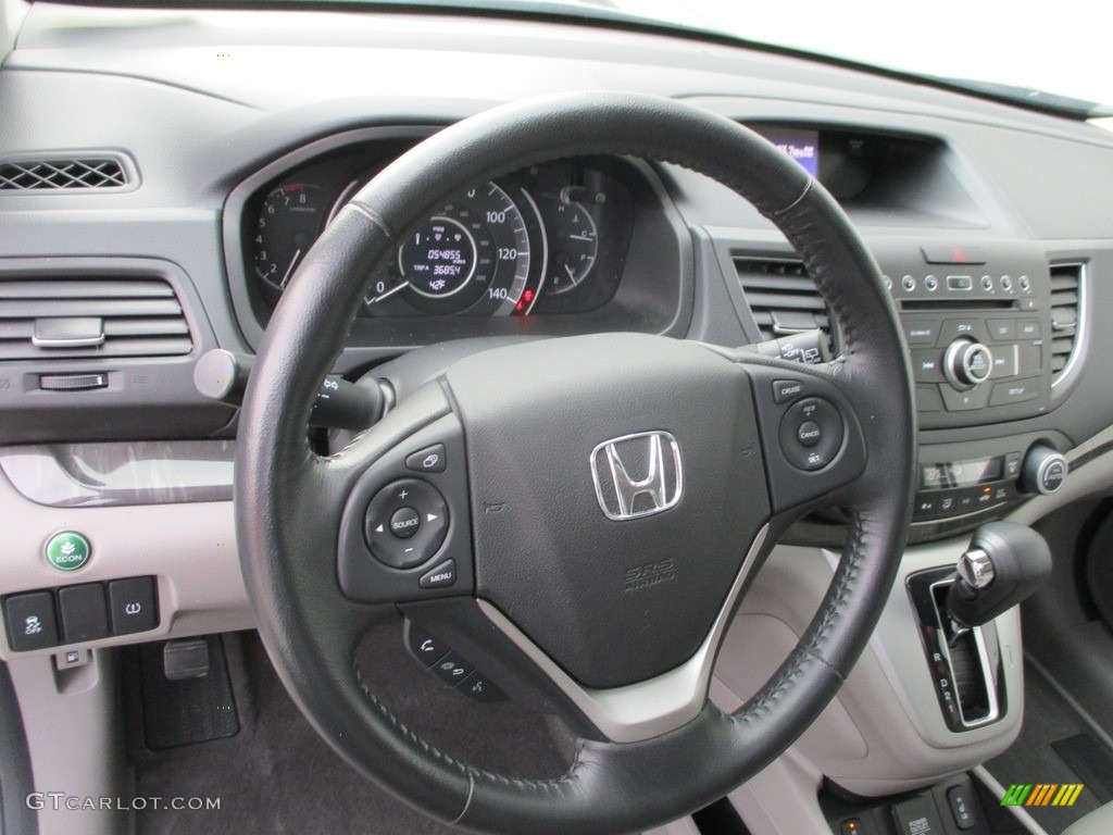 2014 CR-V EX-L AWD - Alabaster Silver Metallic / Gray photo #14