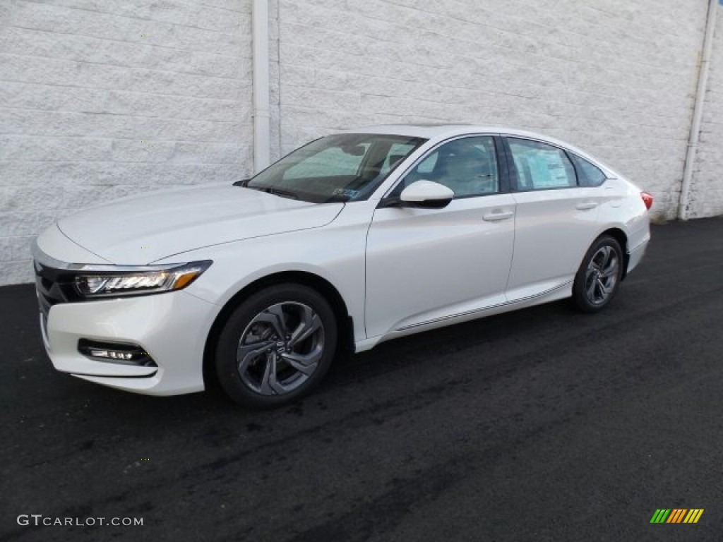 Platinum White Pearl 2018 Honda Accord EX-L Sedan Exterior Photo #124537606