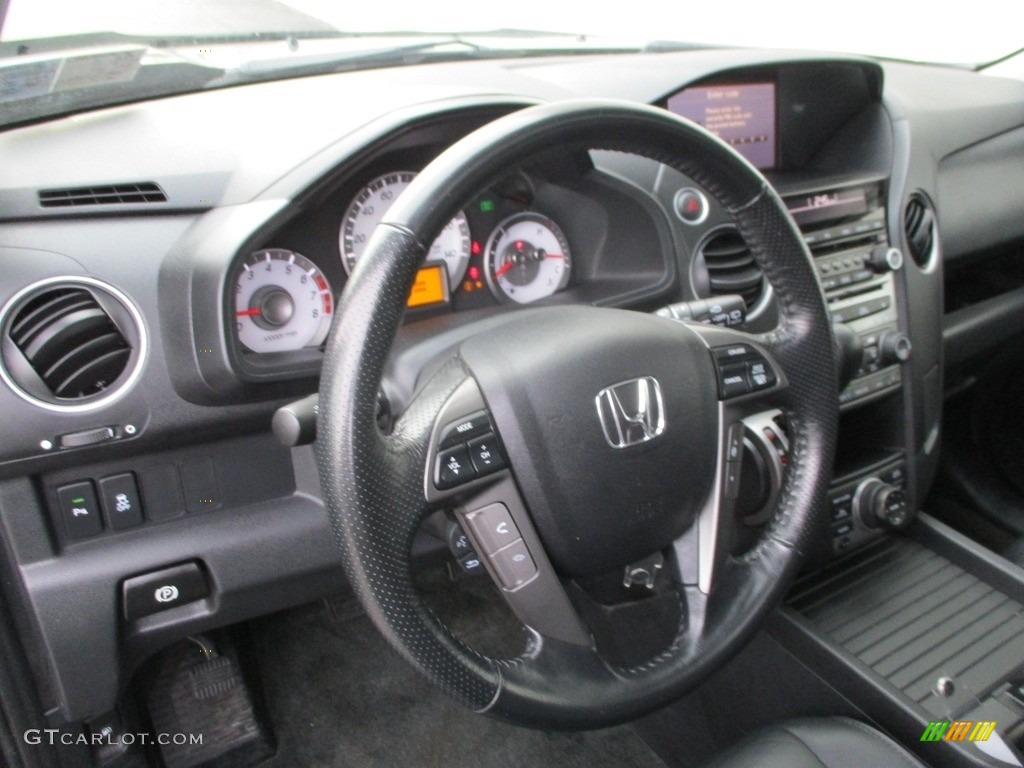 2015 Pilot Touring 4WD - Crystal Black Pearl / Black photo #14