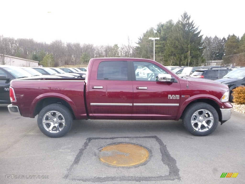 2017 1500 Laramie Crew Cab 4x4 - Delmonico Red Pearl / Black photo #6