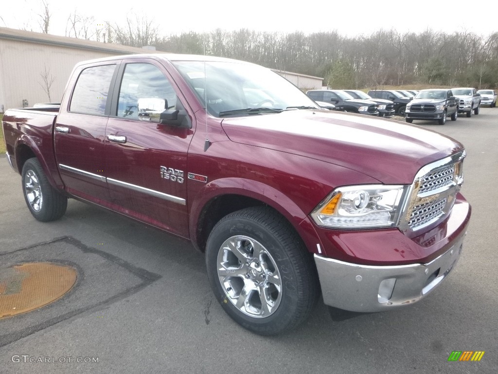 2017 1500 Laramie Crew Cab 4x4 - Delmonico Red Pearl / Black photo #7