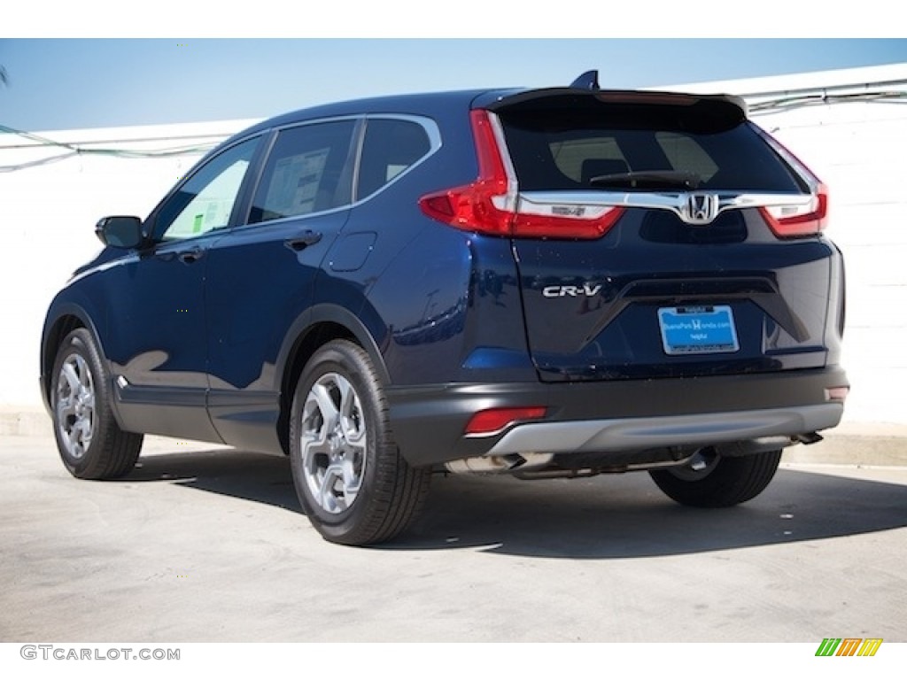 2018 CR-V EX-L - Obsidian Blue Pearl / Gray photo #2