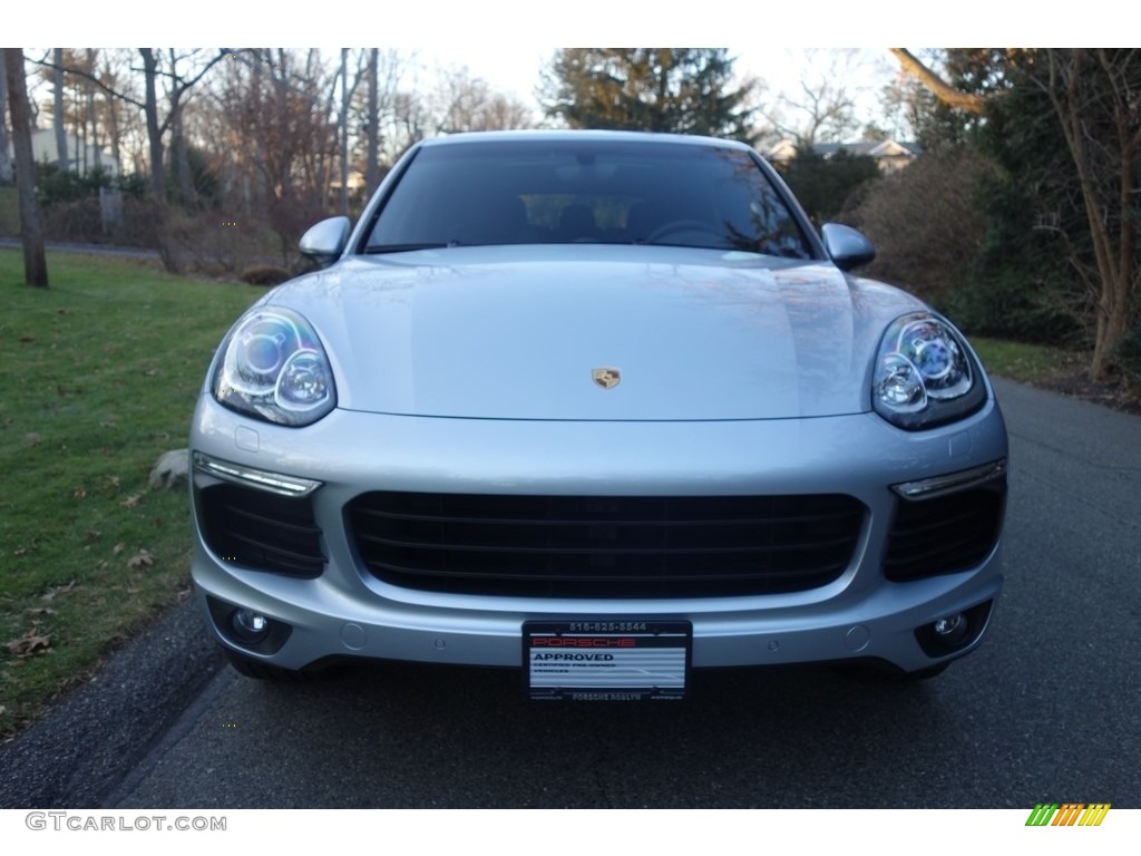 2017 Cayenne Platinum Edition - Rhodium Silver Metallic / Black photo #2