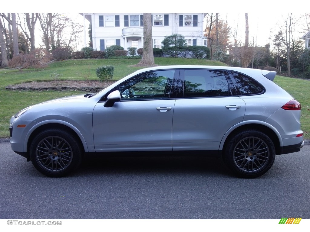 2017 Cayenne Platinum Edition - Rhodium Silver Metallic / Black photo #3