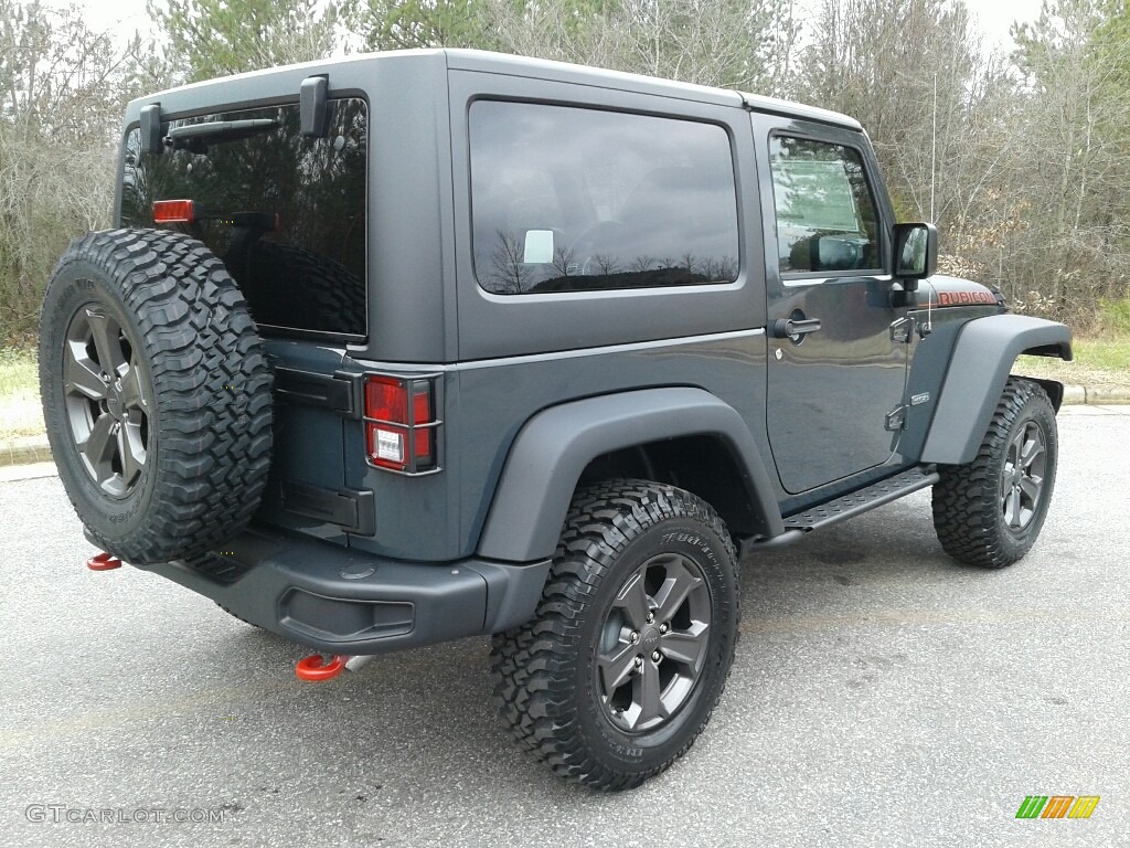 2018 Wrangler Rubicon 4x4 - Rhino / Black photo #6