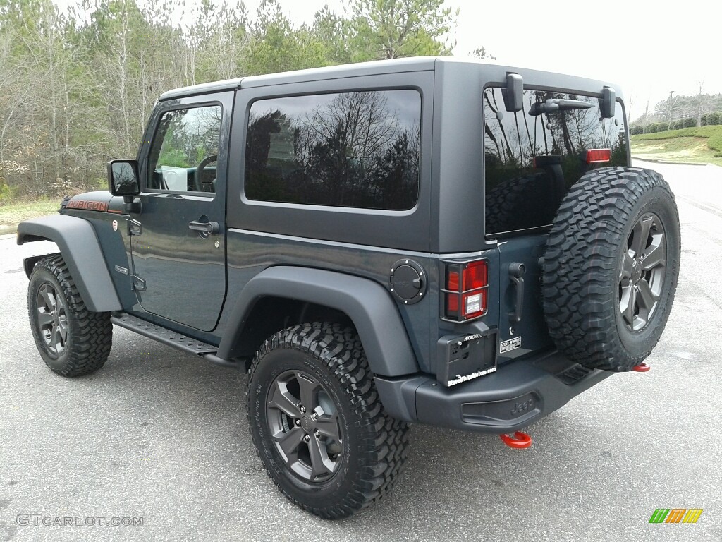2018 Wrangler Rubicon 4x4 - Rhino / Black photo #8