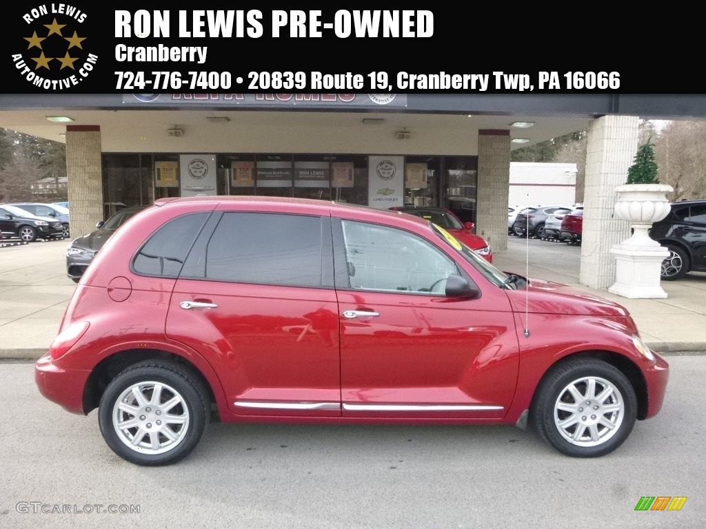 2010 PT Cruiser Classic - Inferno Red Crystal Pearl / Pastel Slate Gray photo #1