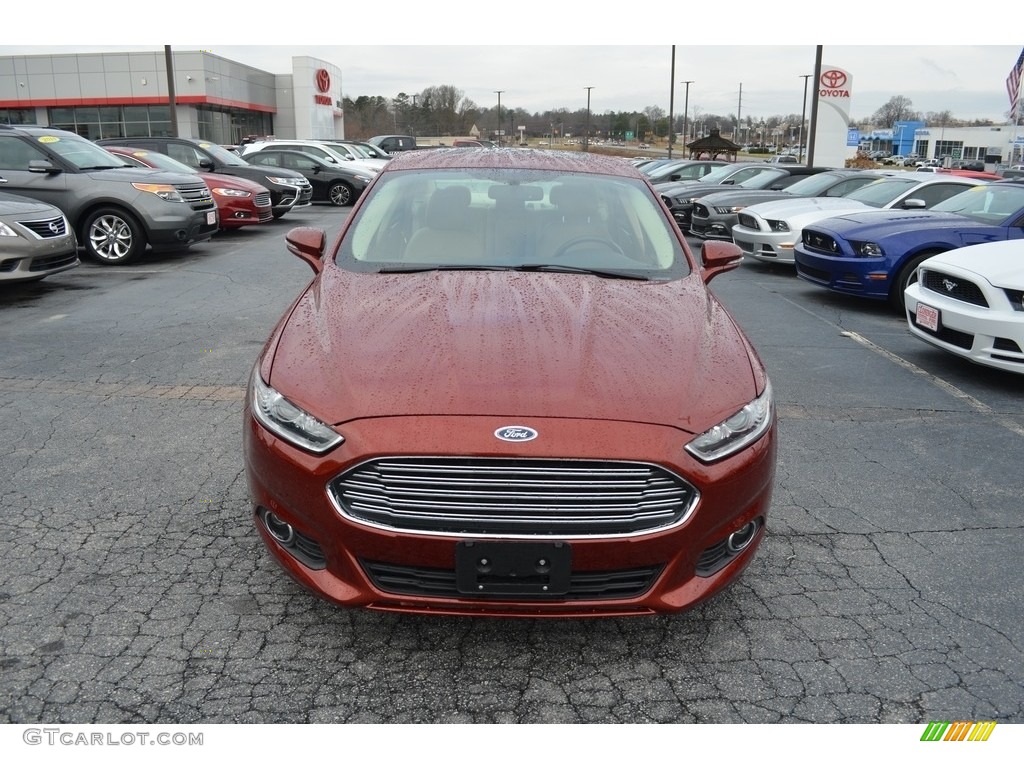 2014 Fusion SE EcoBoost - Sunset / Dune photo #28