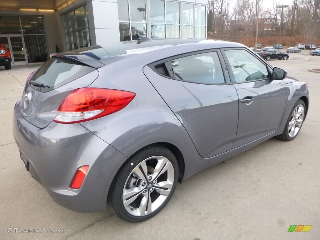 2017 Veloster Value Edition - Triathlon Gray / Black photo #2