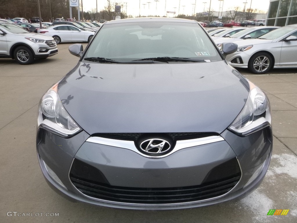 2017 Veloster Value Edition - Triathlon Gray / Black photo #4