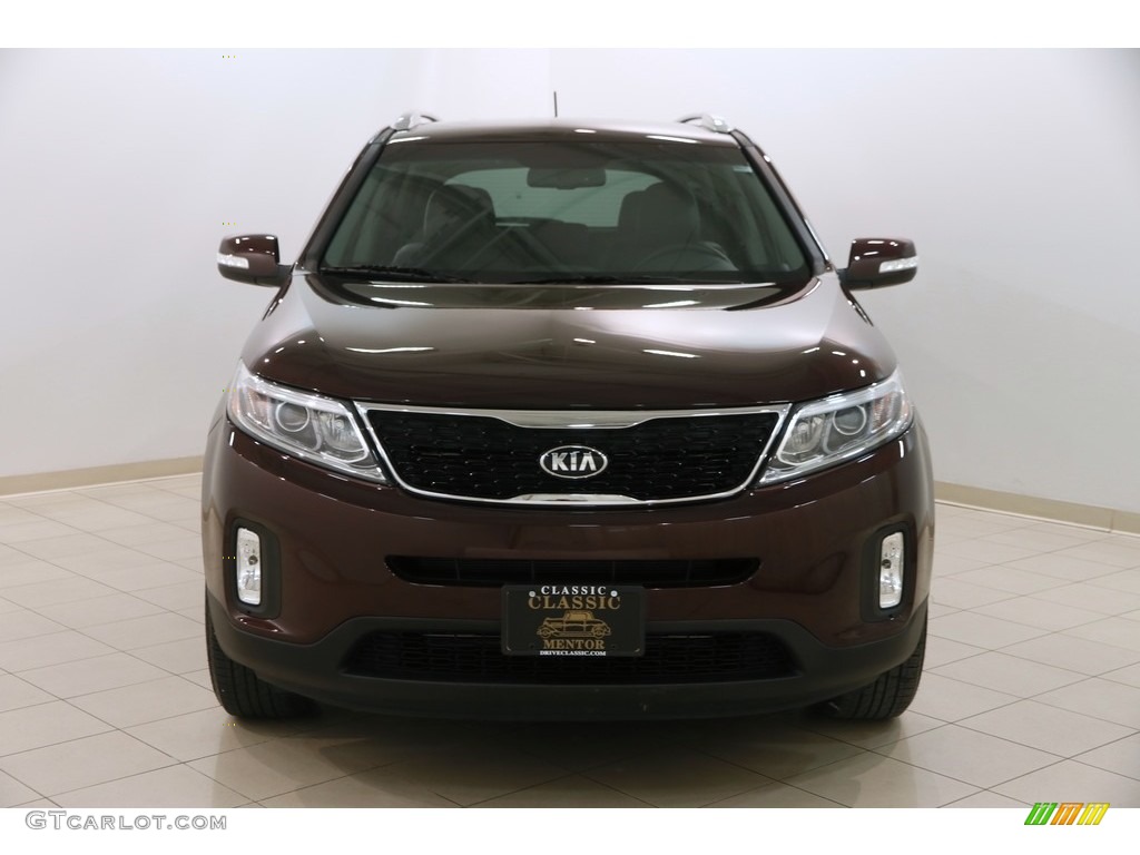 2015 Sorento LX - Dark Cherry / Black photo #2