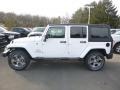 2018 Bright White Jeep Wrangler Unlimited Sahara 4x4  photo #2