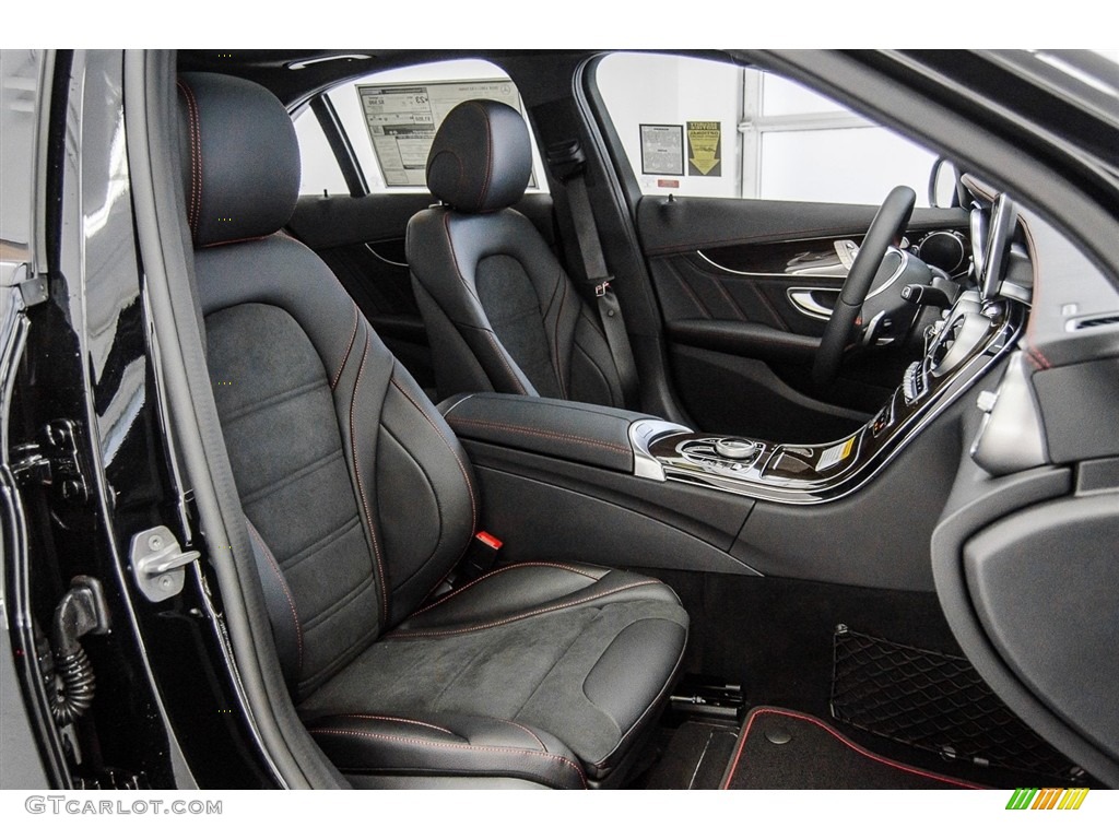 Black Interior 2018 Mercedes-Benz C 43 AMG 4Matic Sedan Photo #124551430