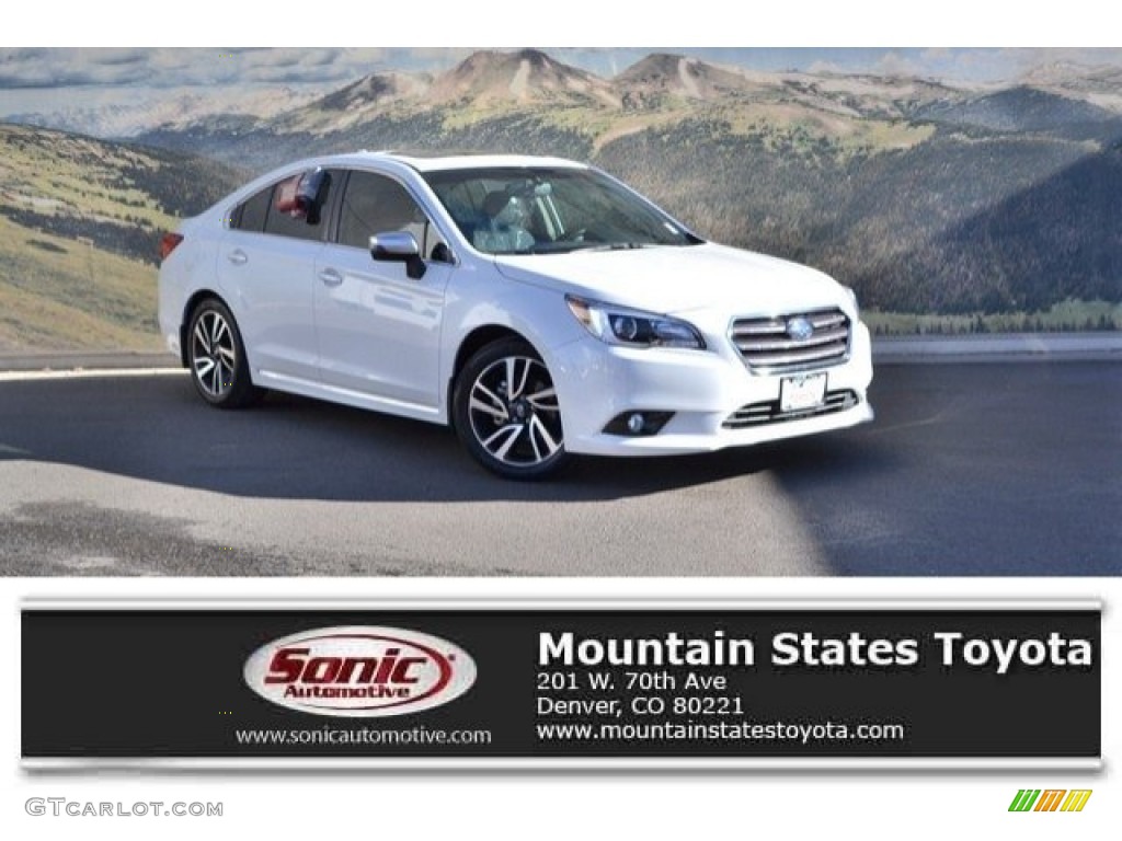 2017 Legacy 2.5i Sport - Crystal White Pearl / Sport Two-Tone Gray photo #1