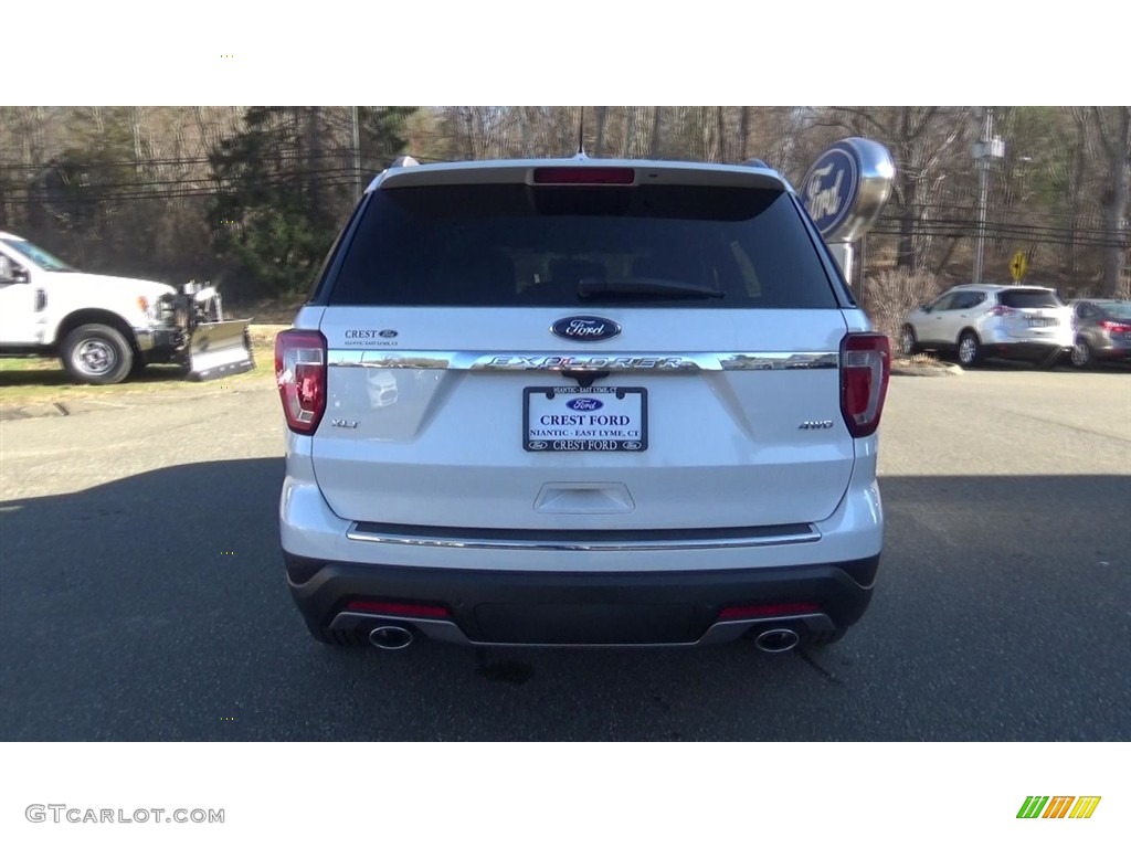 2018 Explorer XLT 4WD - White Platinum / Ebony Black photo #6
