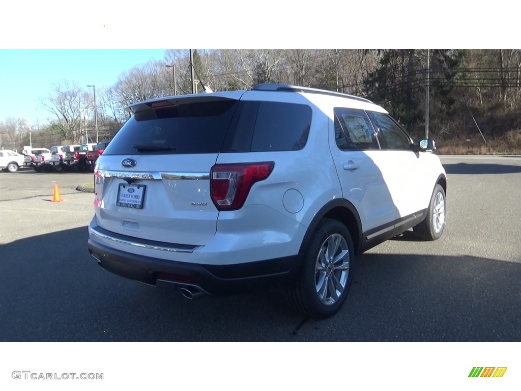 2018 Explorer XLT 4WD - White Platinum / Ebony Black photo #7