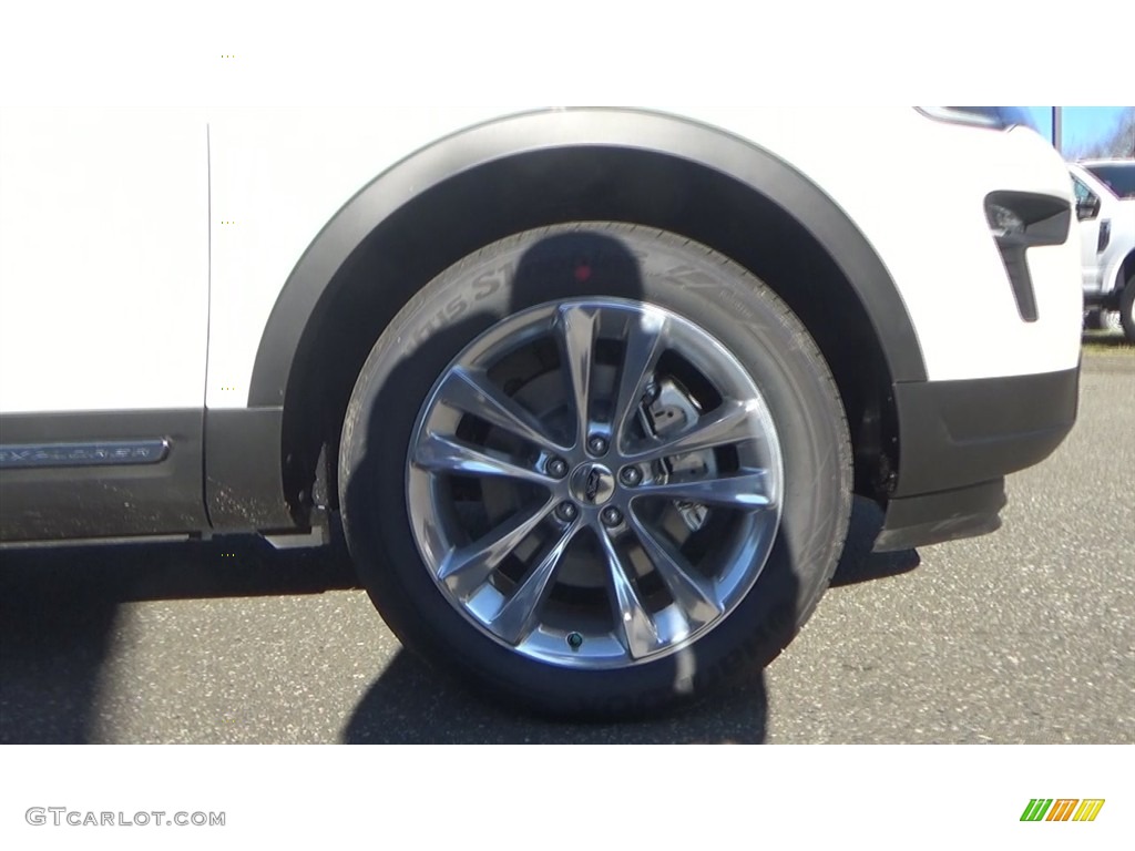 2018 Explorer XLT 4WD - White Platinum / Ebony Black photo #28